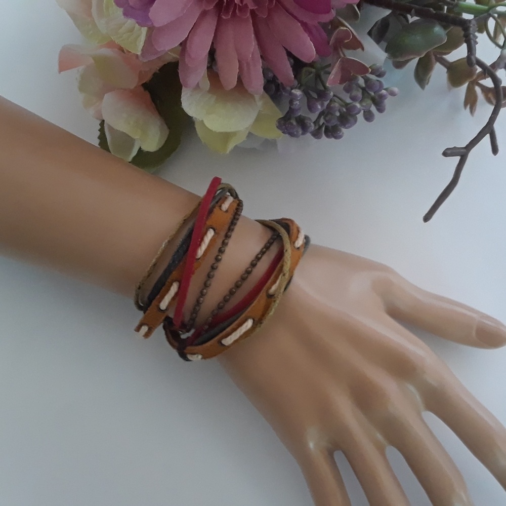 Double Strand Chili Wrap Bracelet